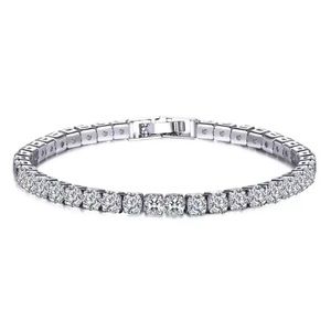 New Silver Cubic Zirconia Crystal Bracelet
